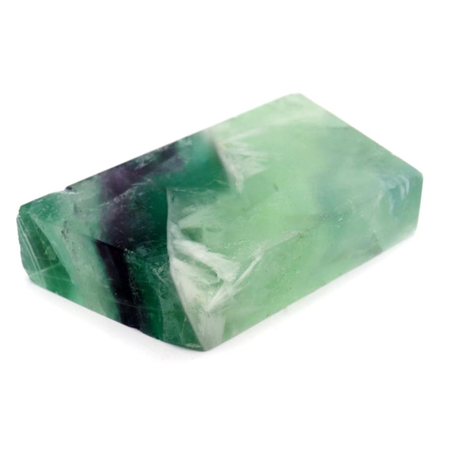 天然石 エンジェルフェザーフローライト 蛍石 スライス プレート 台座