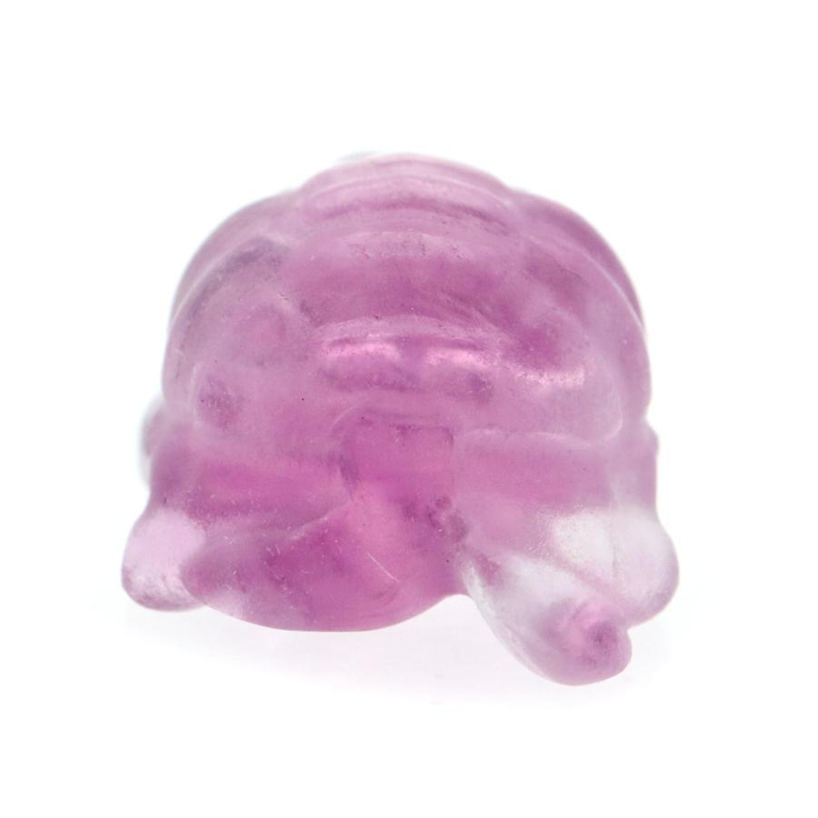 ピンクアメジスト　フラワーアメジスト　カメ　亀カービング　置物　オブジェ　天然石 ピンクアメジスト フラワーアメジスト カメ 亀カービング 置物