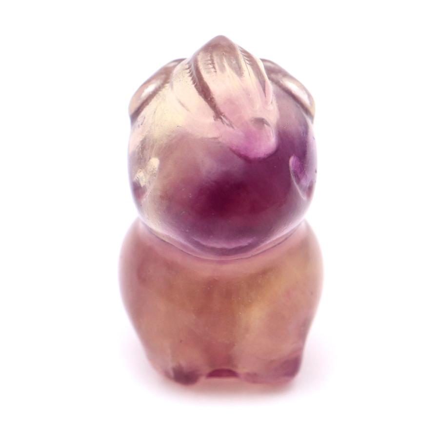 馬 2026年 干支 午 置き物 フローライト イエロー グリーン パープル