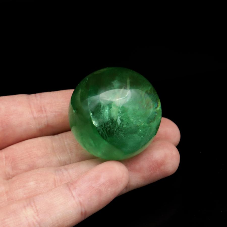 GOLD STONE グリーン フローライト AAA 丸玉 直径 約36.1mm スフィア