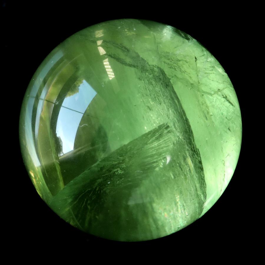グリーン フローライト AAAAA 丸玉 直径 約42mm 虹入り レインボー