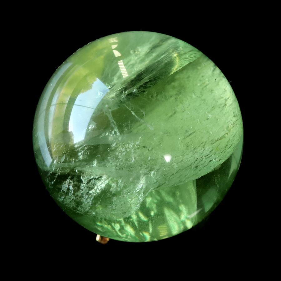 グリーン フローライト AAAAA 丸玉 直径 約42mm 虹入り レインボー