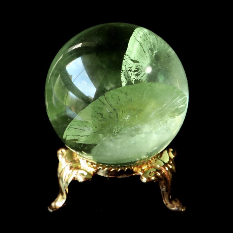 グリーン フローライト AAAAA 丸玉 直径 約35mm 透き通る透明感