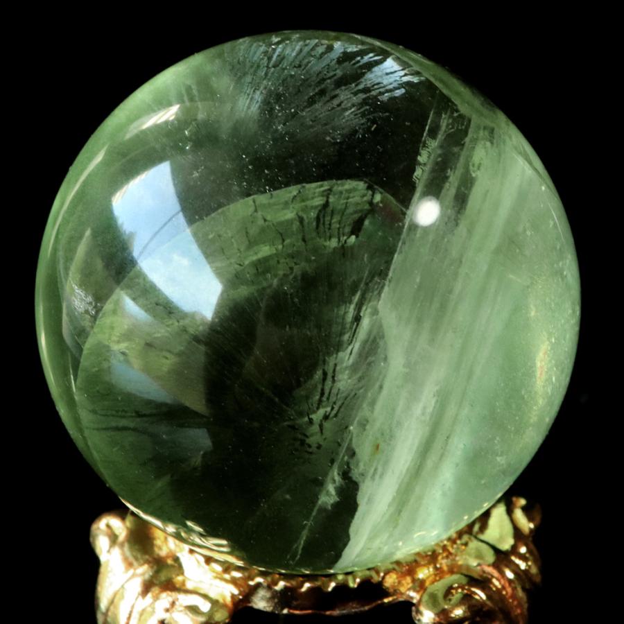 グリーン フローライト AAAAA 丸玉 直径 約35mm 透き通る透明感