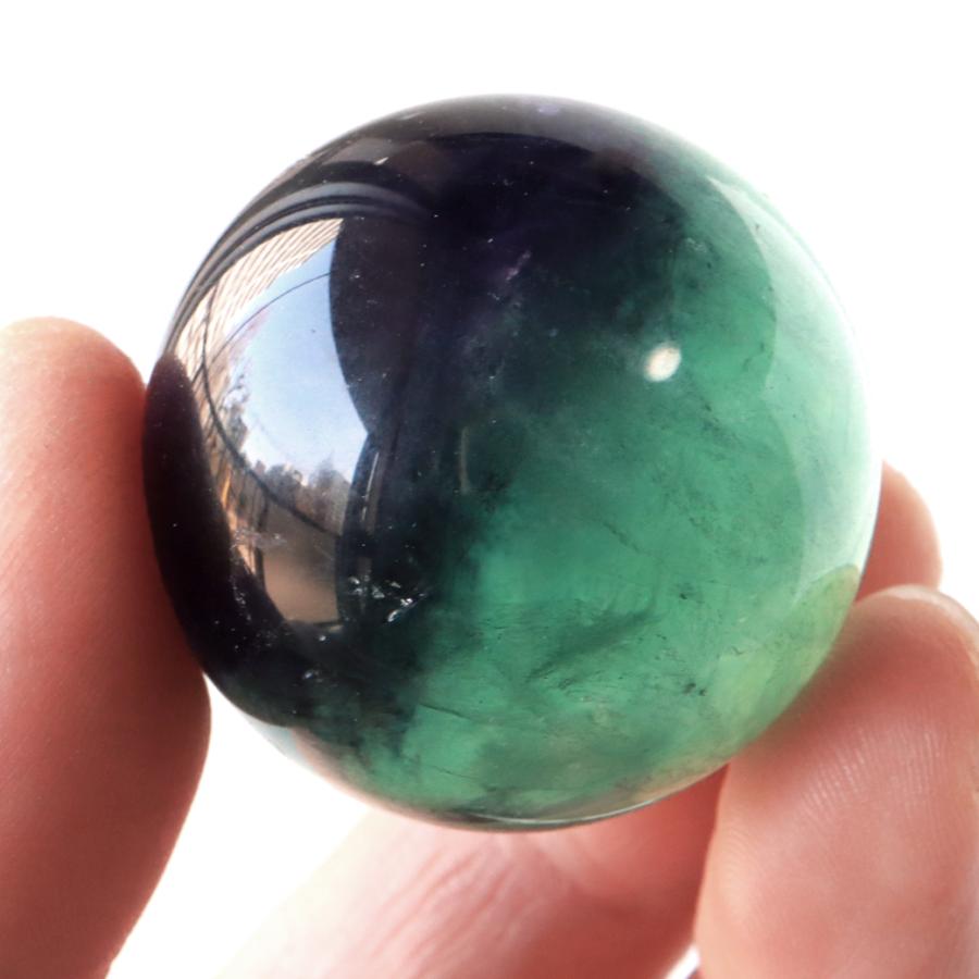 レインボー フローライト AAA 丸玉 マルチカラー 直径 約33mm