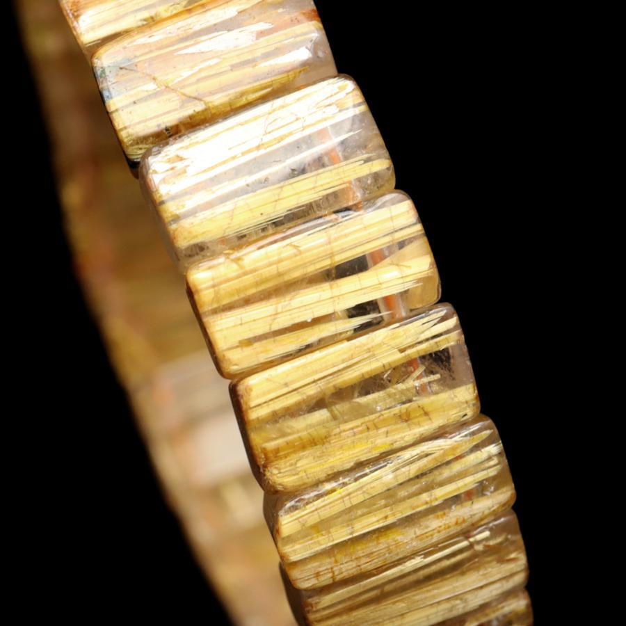 タイチン ルチルクォーツ AAAAA 1点物 バングル ブレスレット 金針 水晶 天然石 パワーストーン ゴールド 金運 仕事運 おしゃれ メンズ 希少 レア 爆買の画像