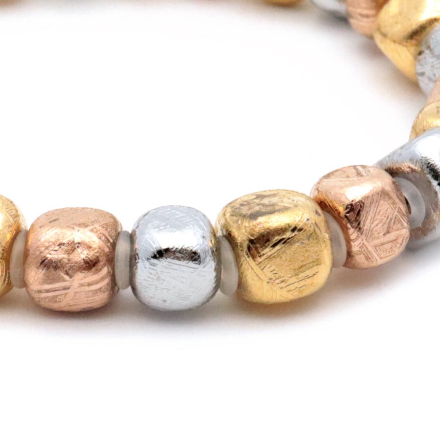 ギベオン　メテオライト　隕石　ブレスレット　6mm シルバー 隕石 ギベオン メテオライト ブレスレット 宝石鑑別書 付き 10mm