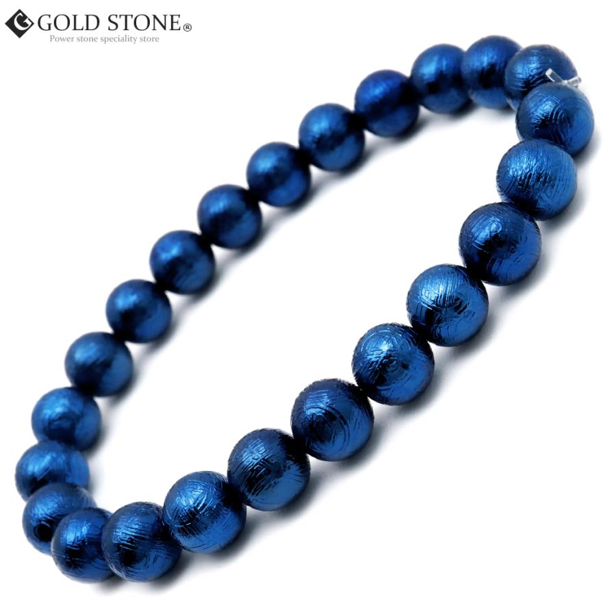 GOLD STONE ギベオン 鉄隕石 メテオライト ブレスレット 8mm 新
