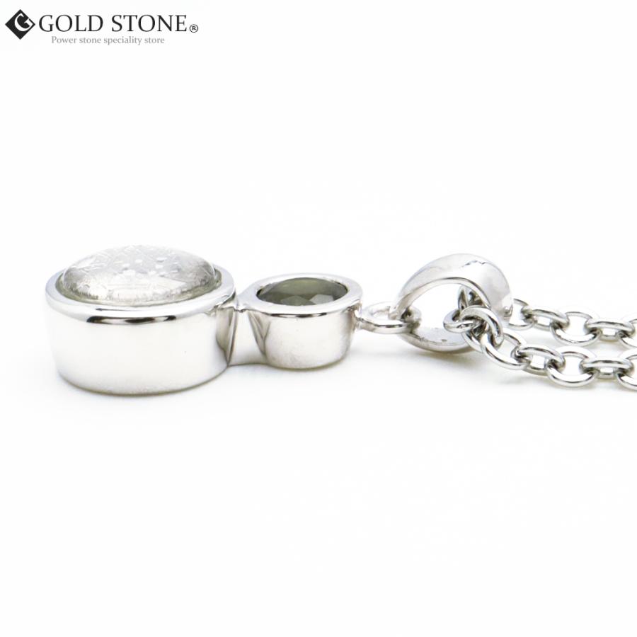 ギベオン 隕石 ネックレス 天然石 ペンダント ナミビア産 モルダバイト付き Silver925 ステンレスチェーン付き 贈り物 プレゼント 爆買 父の日の画像