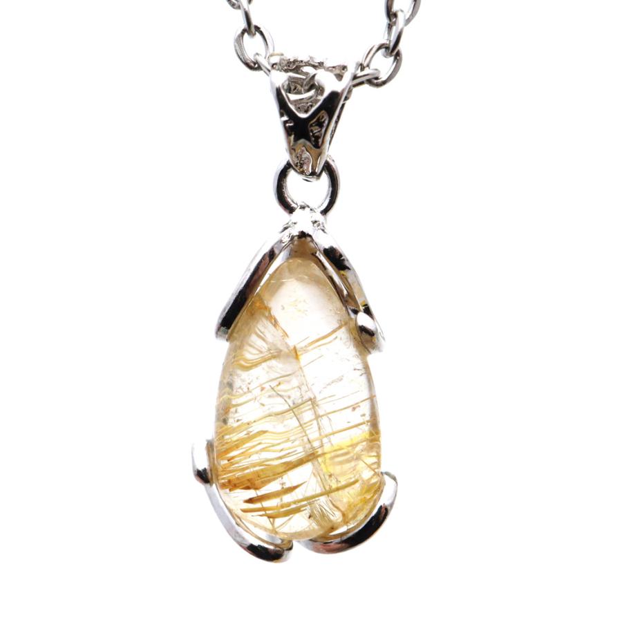 GOLD STONE ルチルクォーツ ペンダント ゴールドルチル 天然石 