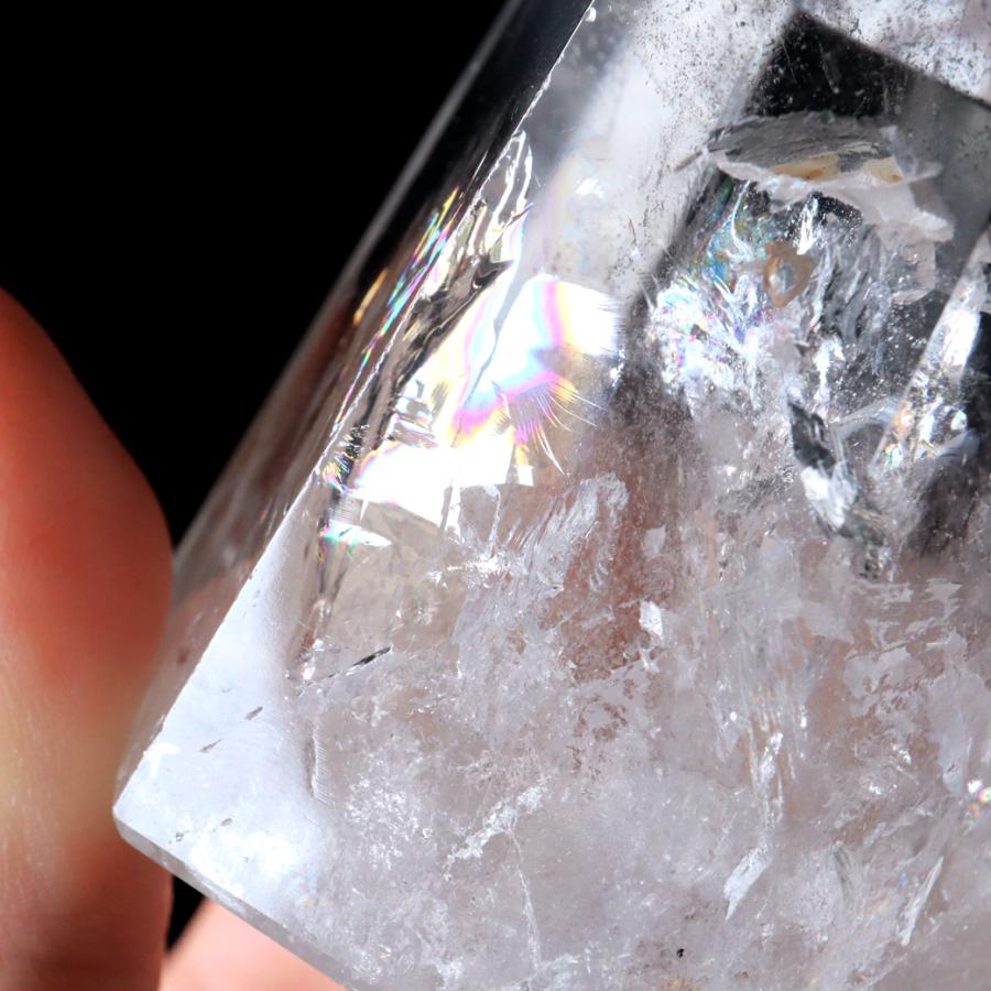 GOLD STONE レムリアンシード 水晶 六角柱 ポイント 全面研磨 磨き