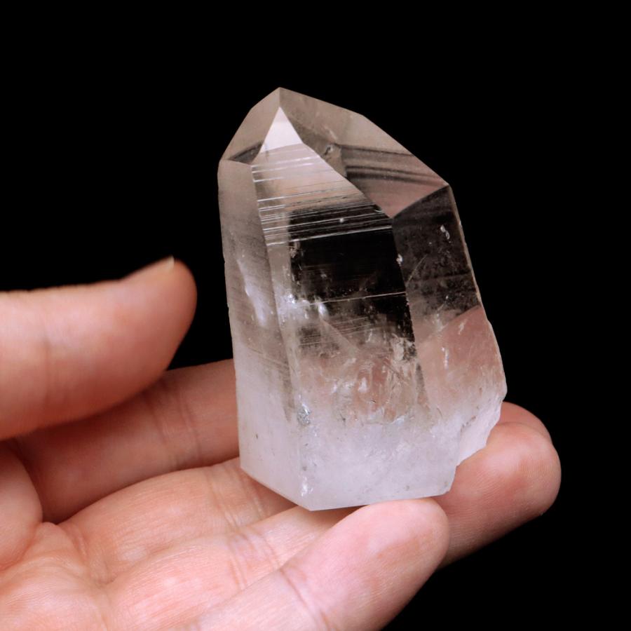 レムリアンシード 水晶 六角柱 ポイント 一部面残し 研磨磨き 103g 1点