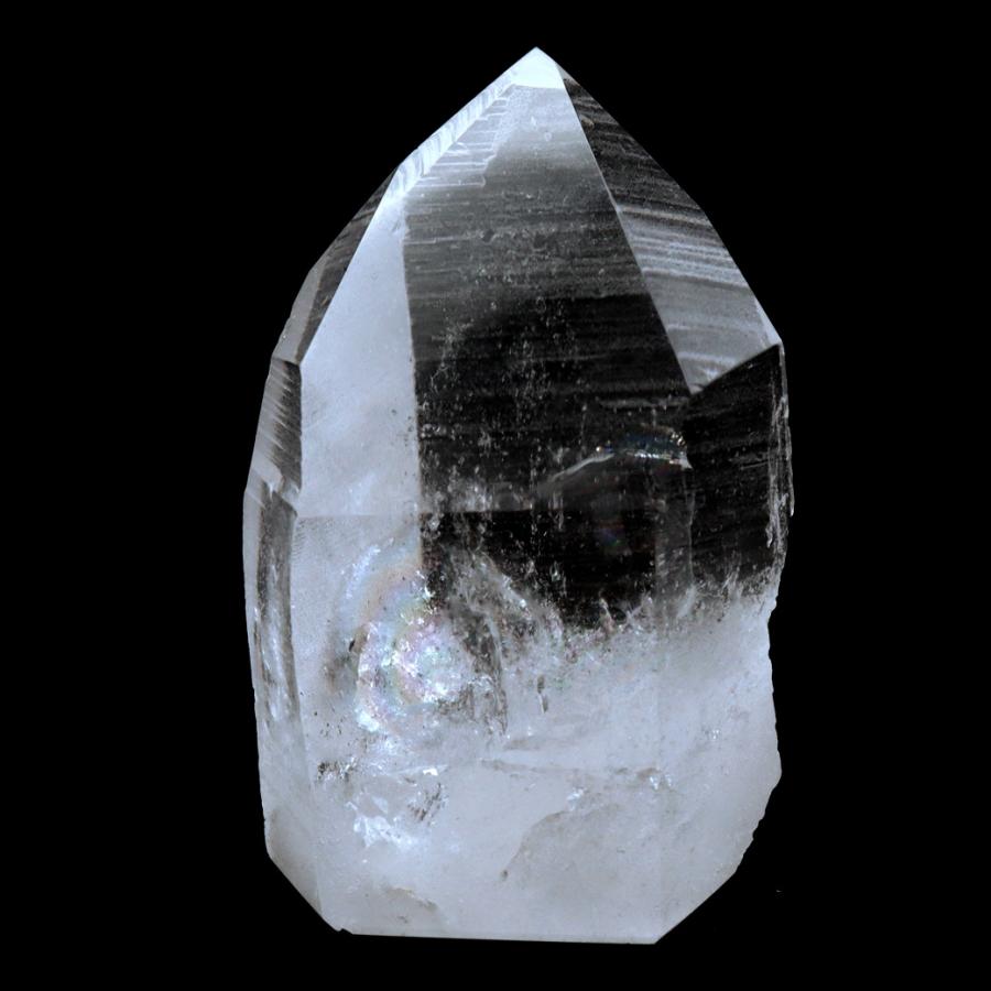 【1点物】天然 レムリアンシードクォーツ 原石 水晶 ポイント 六角柱 レムリアンシード 水晶 六角柱 ポイント 一部面残し 研磨磨き 108g 1点