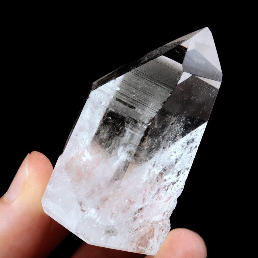 レムリアンシード 水晶 六角柱 ポイント 一部面残し 研磨磨き 93g 1点