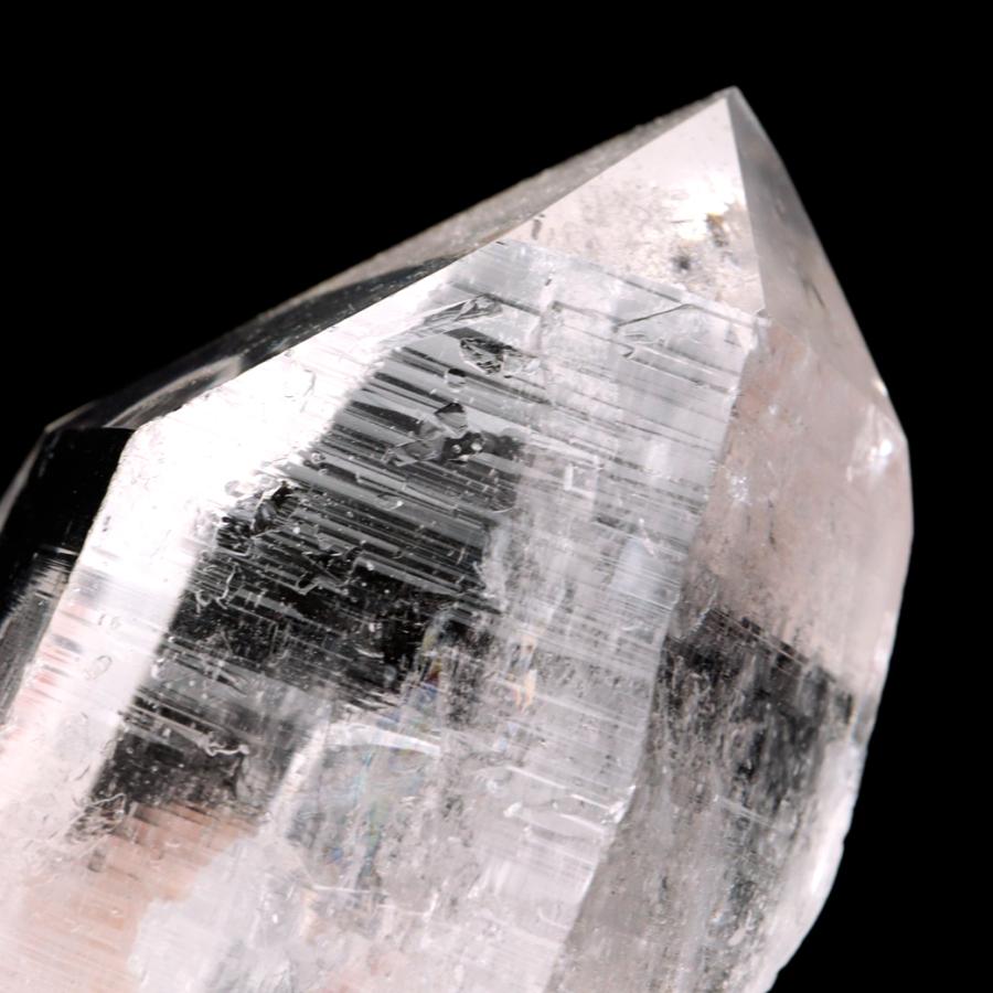 【1点物】天然 レムリアンシードクォーツ 原石 水晶 ポイント 六角柱 レムリアンシード 水晶 六角柱 ポイント 一部面残し 研磨磨き 187g 1点