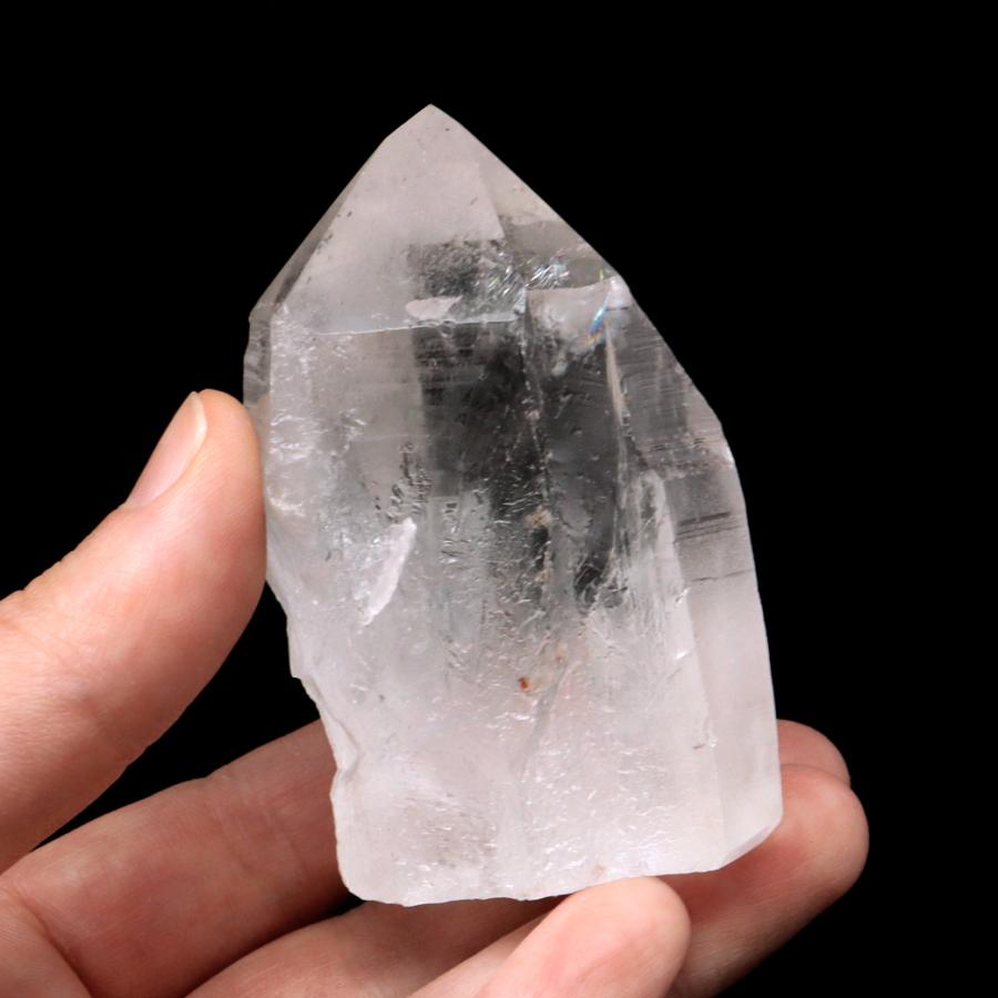 レムリアンシード 水晶 六角柱 ポイント 一部面残し 研磨磨き 164g 1点 