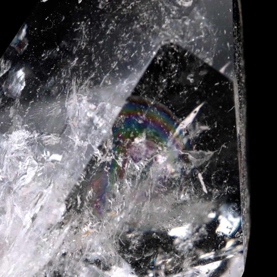 レムリアンシード 水晶 六角柱 ポイント 一部面残し 研磨磨き 284g 1点もの AAAAA 虹入り レインボー 天然石 ブラジル バイーア州産 証明書付き 爆買 クリスマス |  | 03
