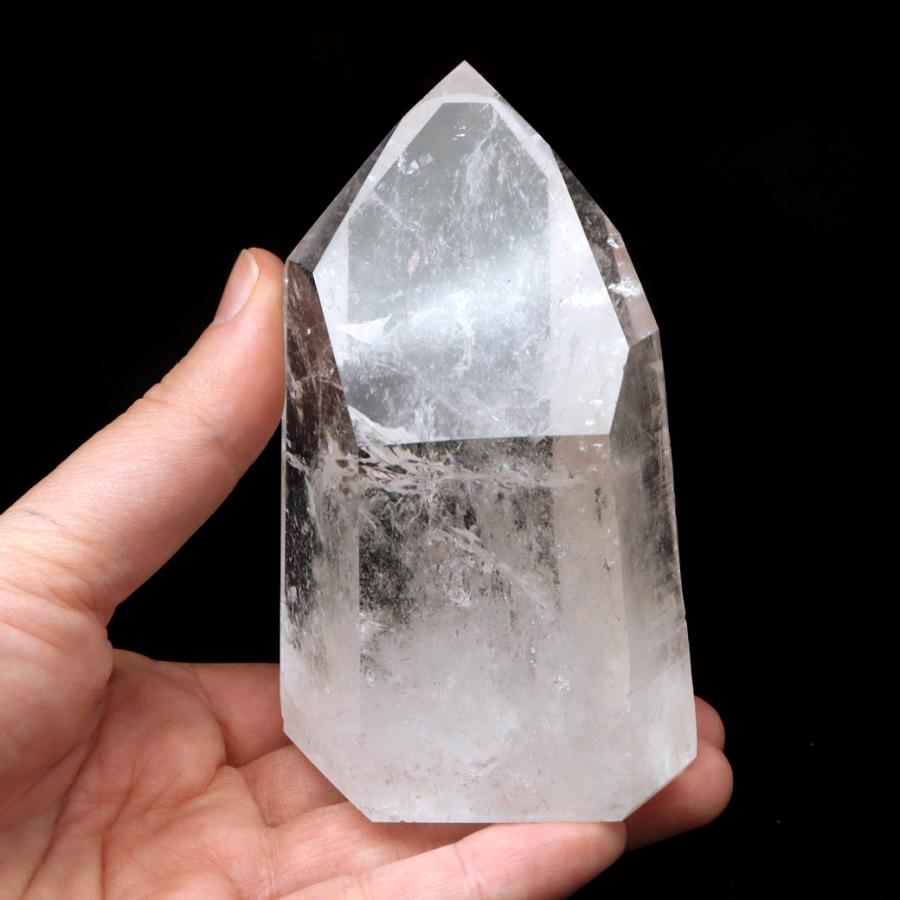 レムリアンシード 水晶 六角柱 ポイント 一部面残し 研磨磨き 445g 1点もの AAA 虹入り レインボー 天然石 ブラジル バイーア州産 証明書付き 爆買 クリスマス |  | 06