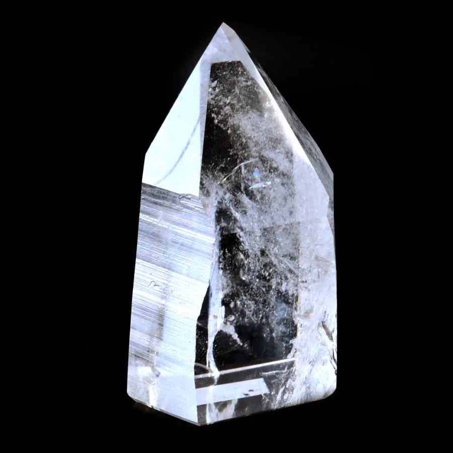 レムリアンシード 水晶 六角柱 ポイント 一部面残し 研磨磨き 237g 1点