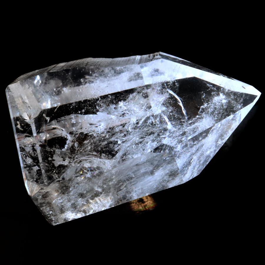 レムリアンシード 水晶 六角柱 ポイント 一部面残し 研磨磨き 237g 1点