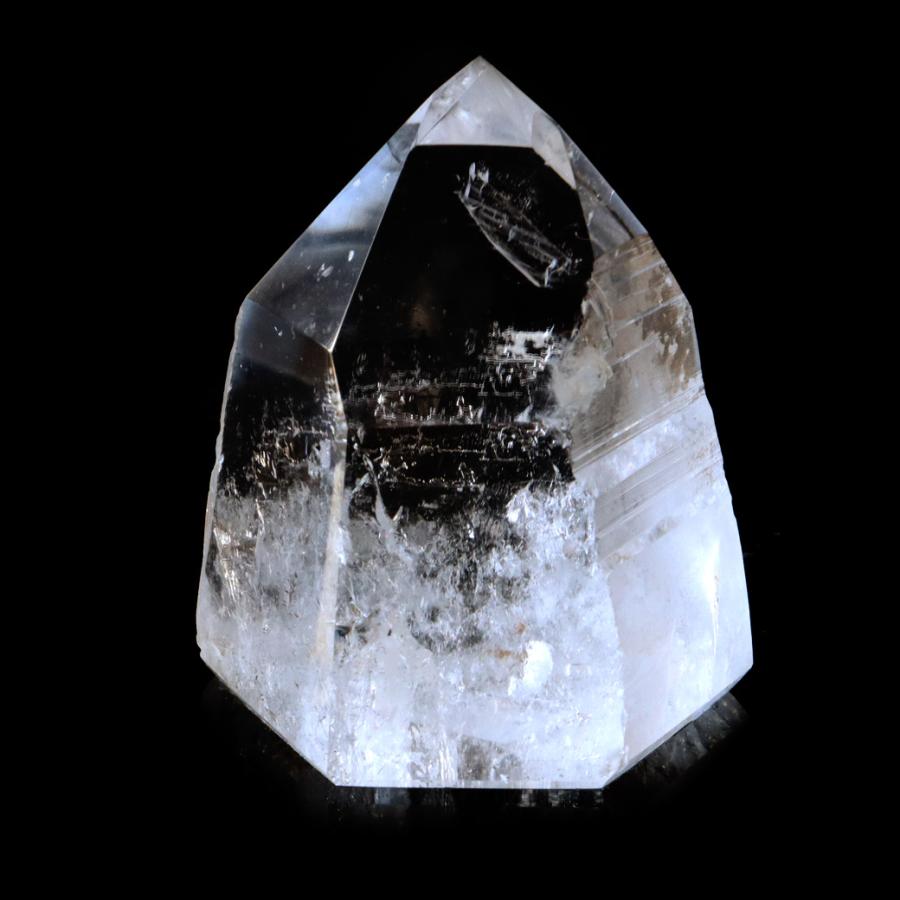 【1点物】天然 レムリアンシードクォーツ 原石 水晶 ポイント 六角柱 レムリアンシード 水晶 六角柱 ポイント 一部面残し 研磨磨き 296g 1点