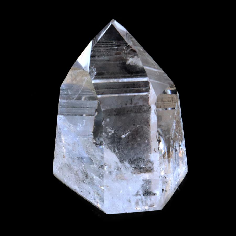 AAA レムリアンシード　クローライト　ダイヤモンドファセット　ホルスの目 レムリアンシード 水晶 六角柱 ポイント 一部面残し 研磨磨き 296g 1点