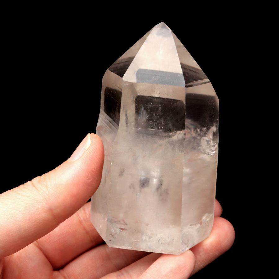 レムリアンシード 水晶 六角柱 ポイント 一部面残し 研磨磨き 266g 1点もの AA 天然石 ブラジル バイーア州産 証明書付き_6