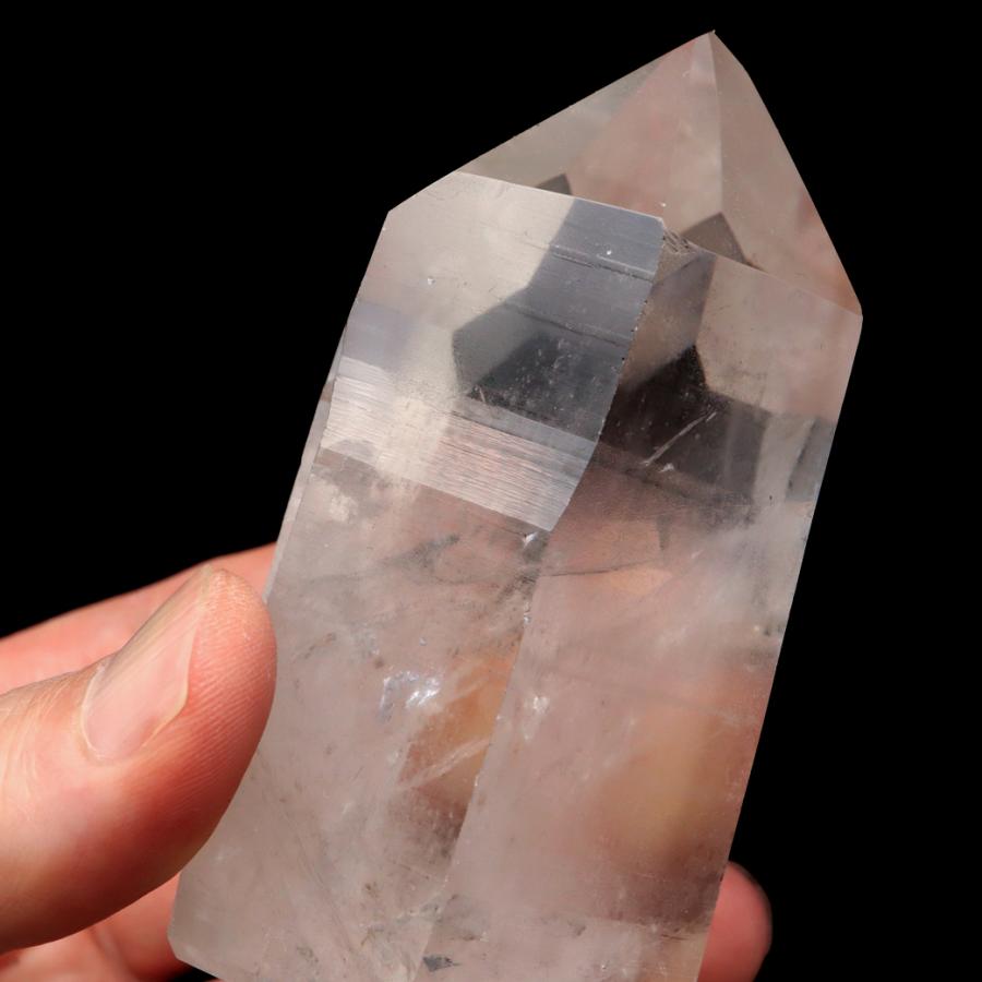 レムリアンシード 水晶 六角柱 ポイント 一部面残し 研磨磨き 266g 1点もの AA 天然石 ブラジル バイーア州産 証明書付き_8
