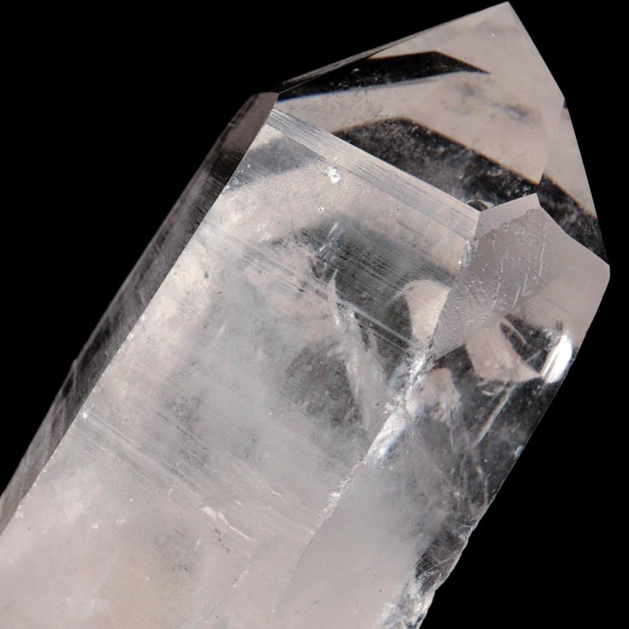 レムリアンシード 水晶 六角柱 ポイント 一部面残し 研磨磨き 329g 1点もの AA 天然石 ブラジル バイーア州産 証明書付き
