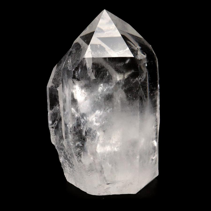 レムリアンシード 水晶 六角柱 ポイント 一部面残し 研磨磨き 329g 1点もの AA 天然石 ブラジル バイーア州産 証明書付き