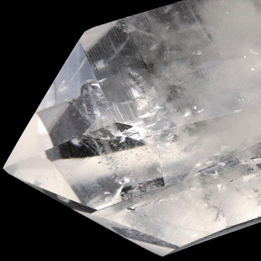 レムリアンシード 水晶 六角柱 ポイント 一部面残し 研磨磨き 329g 1点