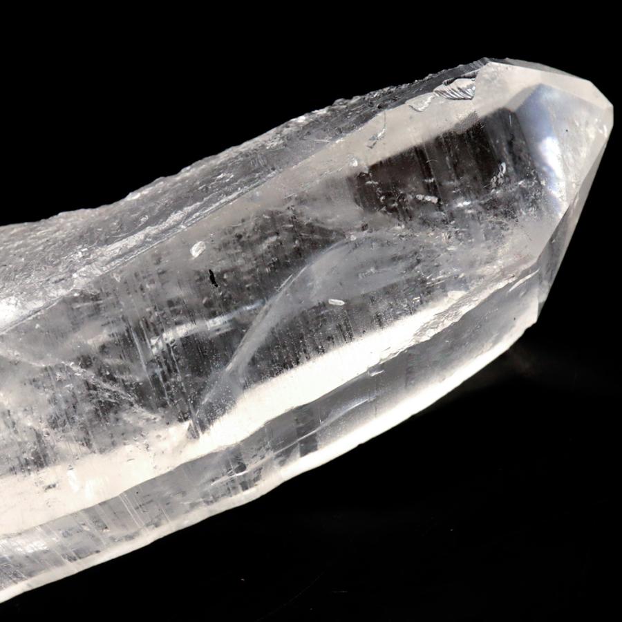 レムリアンシード 水晶 六角柱 ポイント 一部面残し 研磨磨き 213g 1点もの AA 天然石 ブラジル バイーア州産 証明書付き