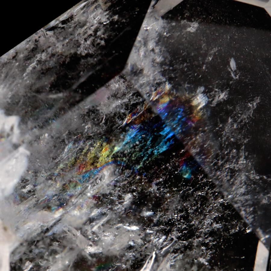 GOLD STONE レムリアンシード 水晶 六角柱 ポイント 一部面残し 研磨