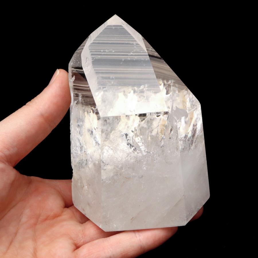 GOLD STONE レムリアンシード 水晶 六角柱 ポイント 一部面残し 研磨