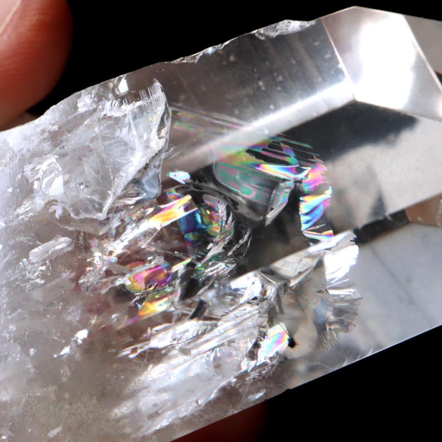 GOLD STONE レムリアンシード 水晶 六角柱 ポイント 一部面残し 研磨