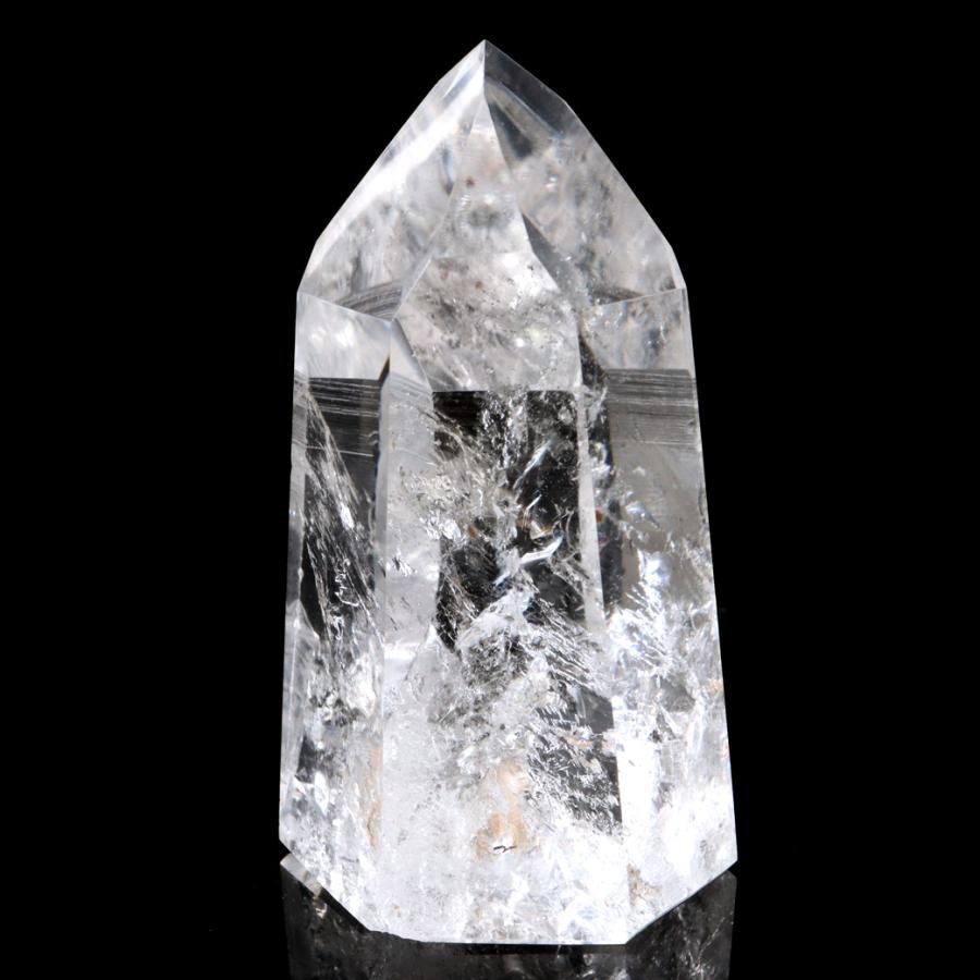 GOLD STONE レムリアンシード 水晶 六角柱 ポイント 一部面残し 研磨