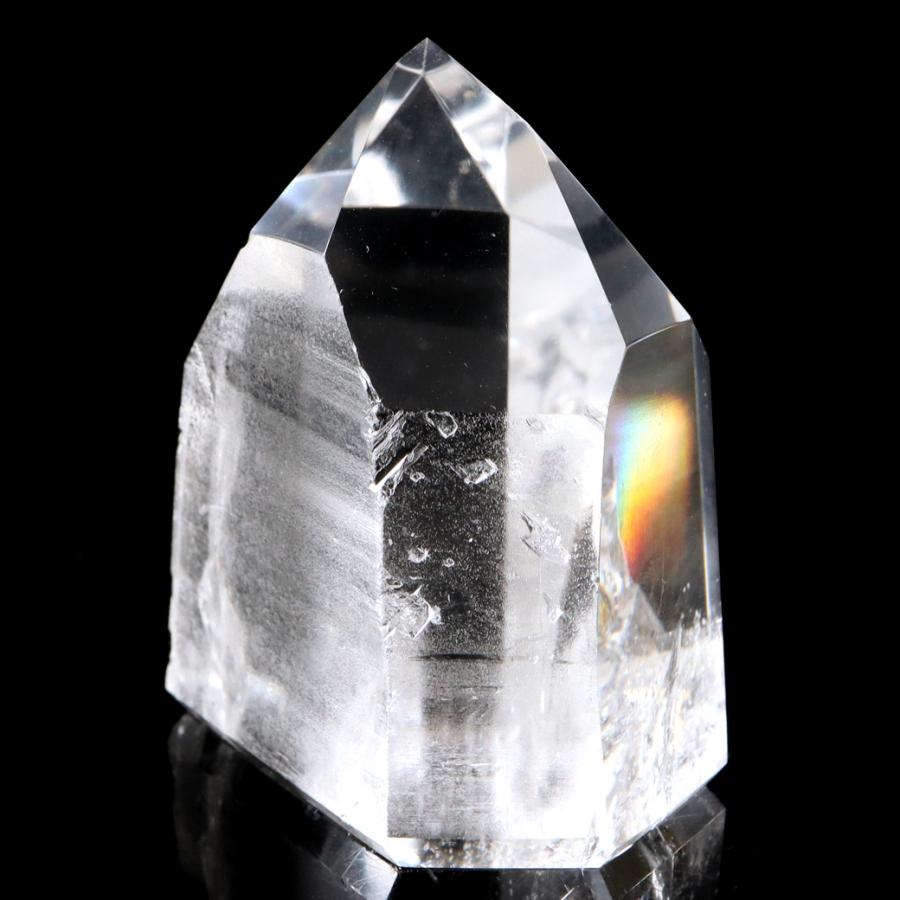 GOLD STONE レムリアンシード 水晶 六角柱 ポイント 一部面残し 研磨