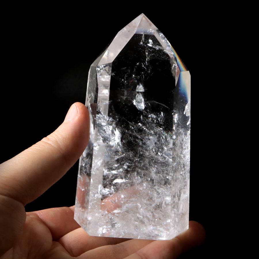 GOLD STONE レムリアンシード 水晶 六角柱 ポイント 全面研磨 磨き