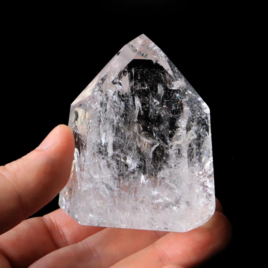 GOLD STONE レムリアンシード 水晶 六角柱 ポイント 全面研磨 磨き