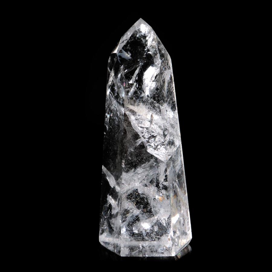 レムリアンシード 水晶 六角柱 ポイント 全面研磨 磨き 315g 1点もの