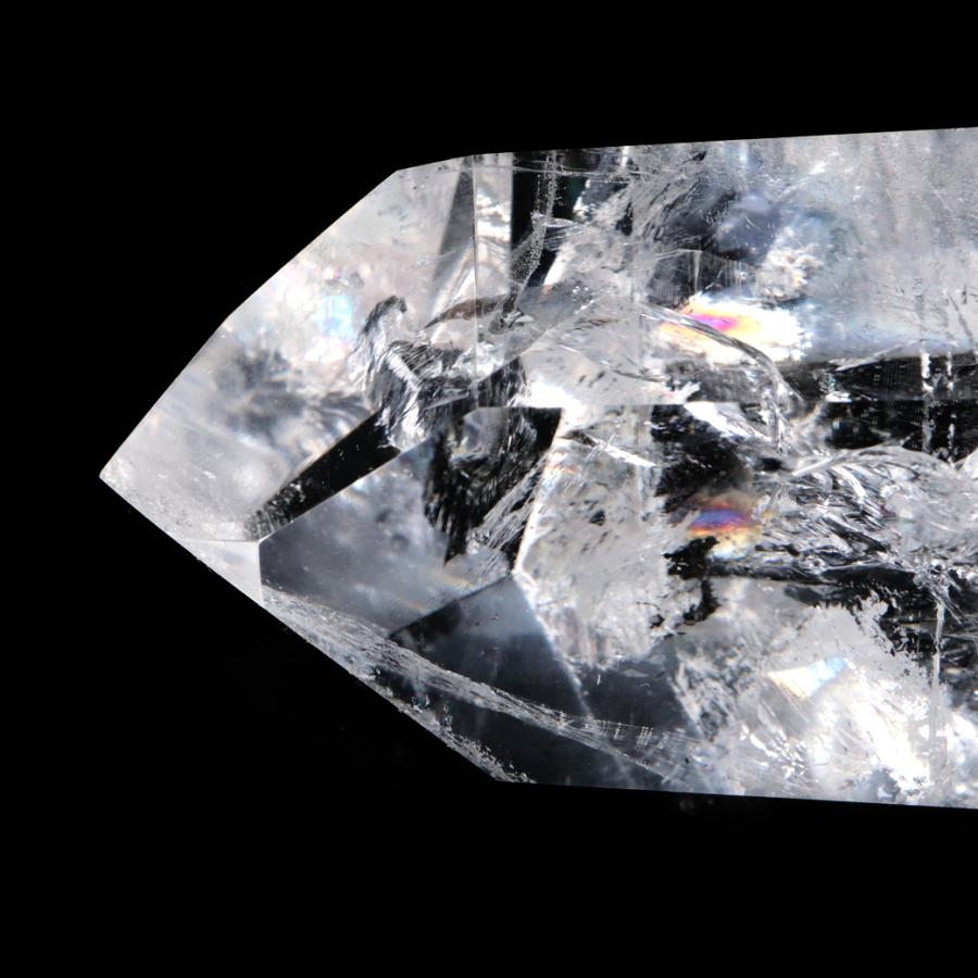 GOLD STONE レムリアンシード 水晶 六角柱 ポイント 全面研磨 磨き