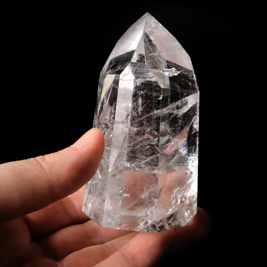 GOLD STONE レムリアンシード 水晶 六角柱 ポイント 全面研磨 磨き