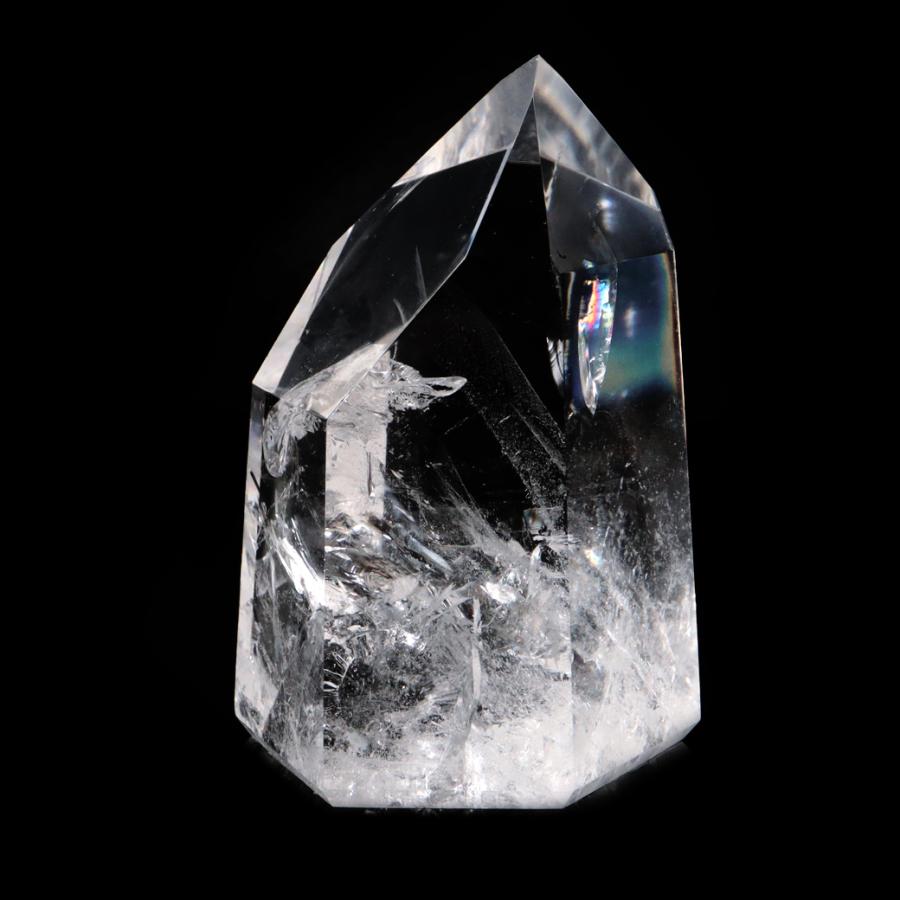 レムリアンシード 水晶 六角柱 ポイント 全面研磨 磨き 306g 1点もの 