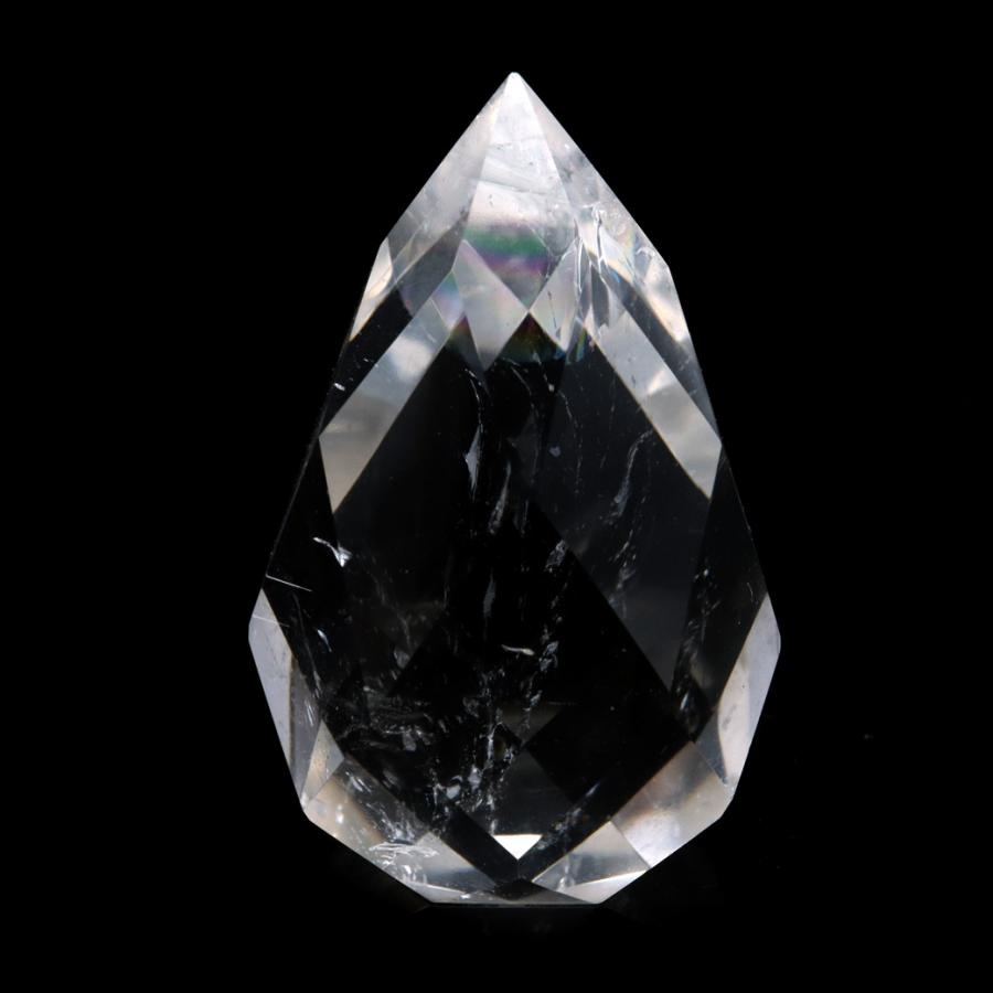GOLD STONE レムリアンシード カット しずく型 置き物 59g