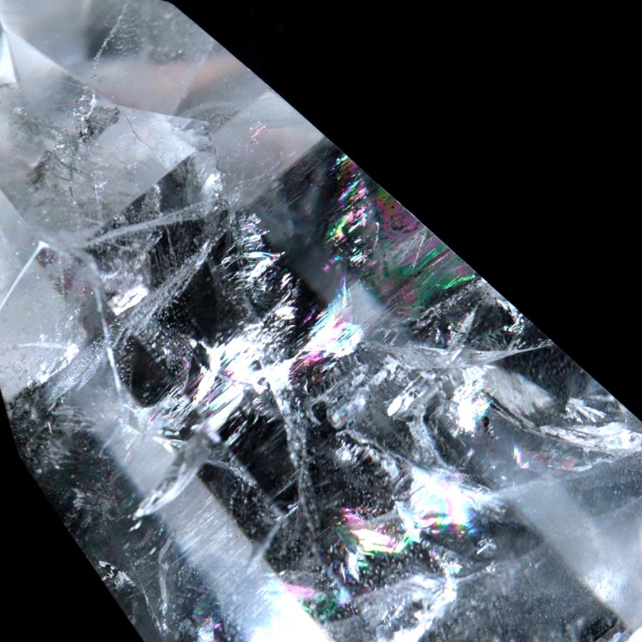 GOLD STONE レムリアンシード 水晶 六角柱 ポイント 全面研磨 磨き