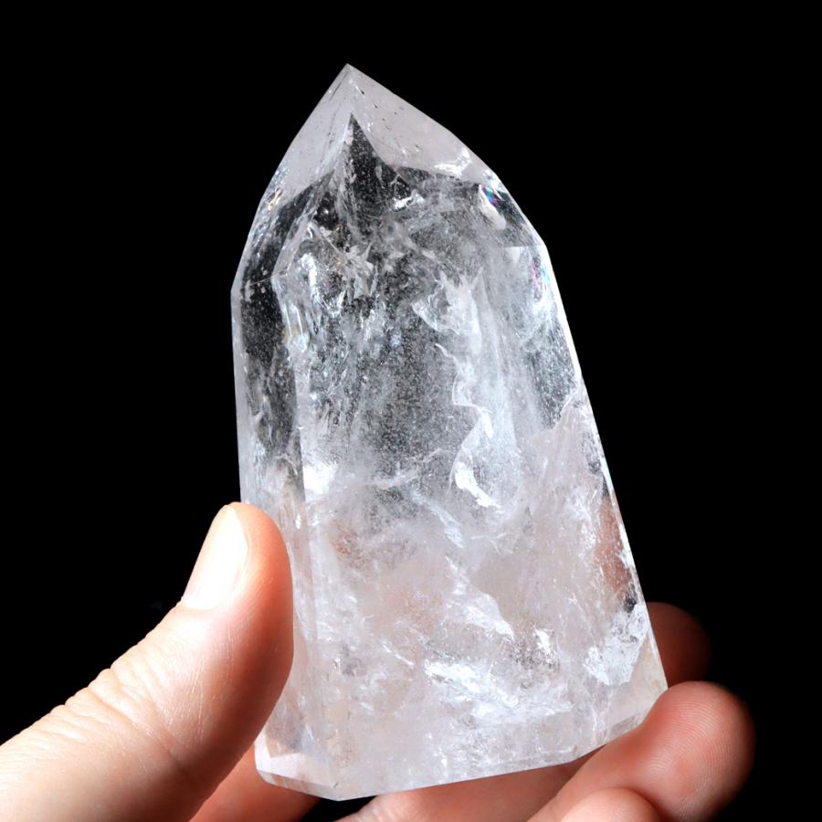 GOLD STONE レムリアンシード 水晶 六角柱 ポイント 全面研磨 磨き