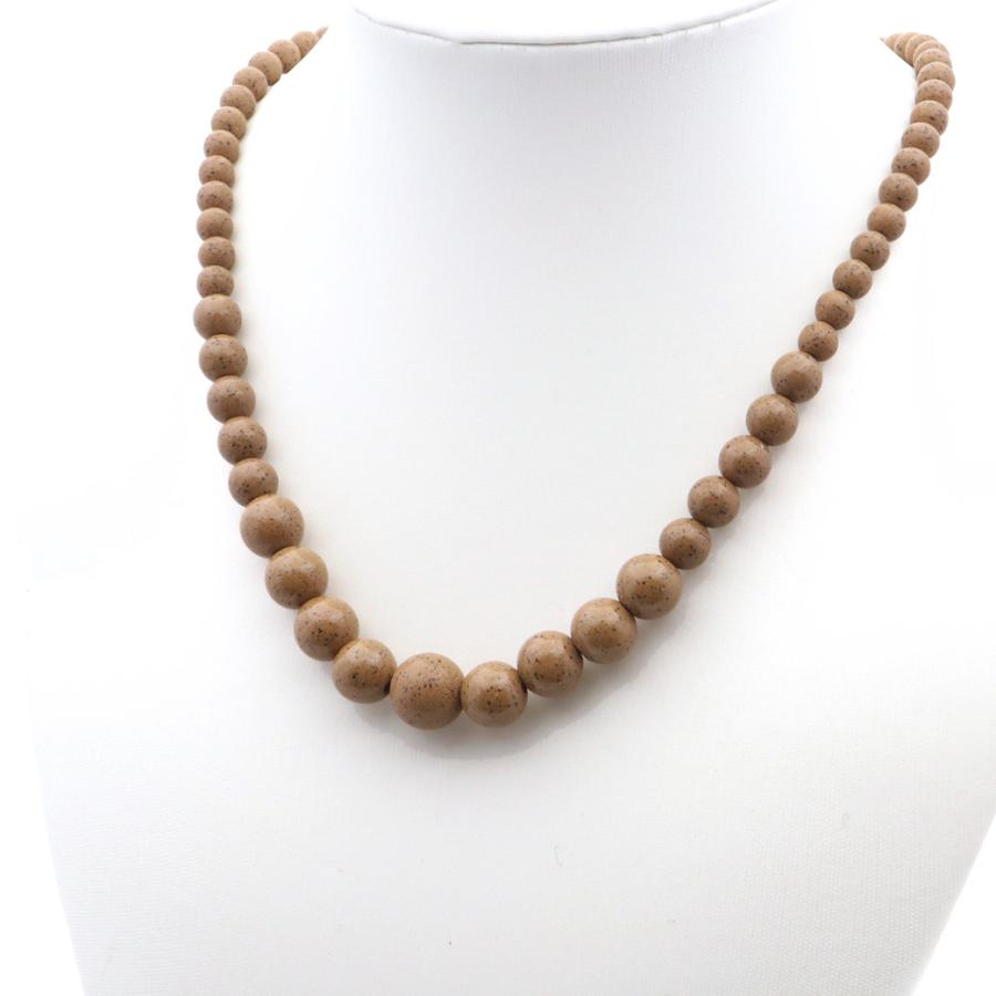 GOLD STONE 北投石 ネックレス グラデーション 橙色 45cm 台湾産