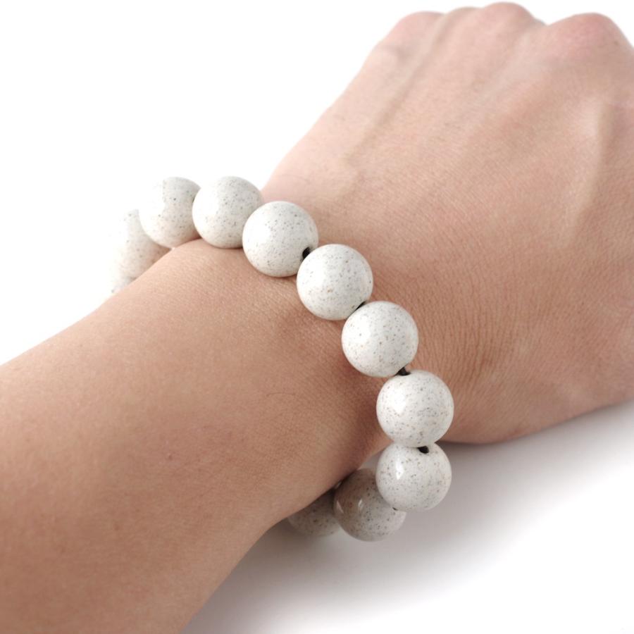 GOLD STONE 北投石 ブレスレット メンズ レディース 14mm 台湾産