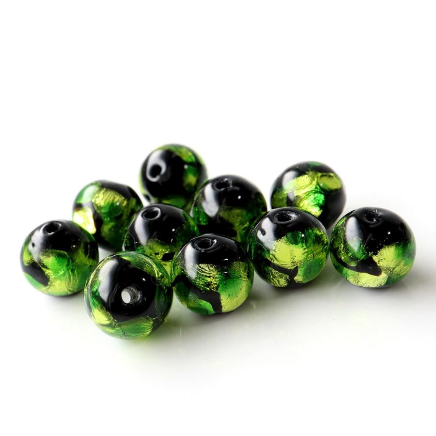 GOLD STONE ホタルガラス ライトグリーン 10mm 粒売り 1粒 とんぼ玉