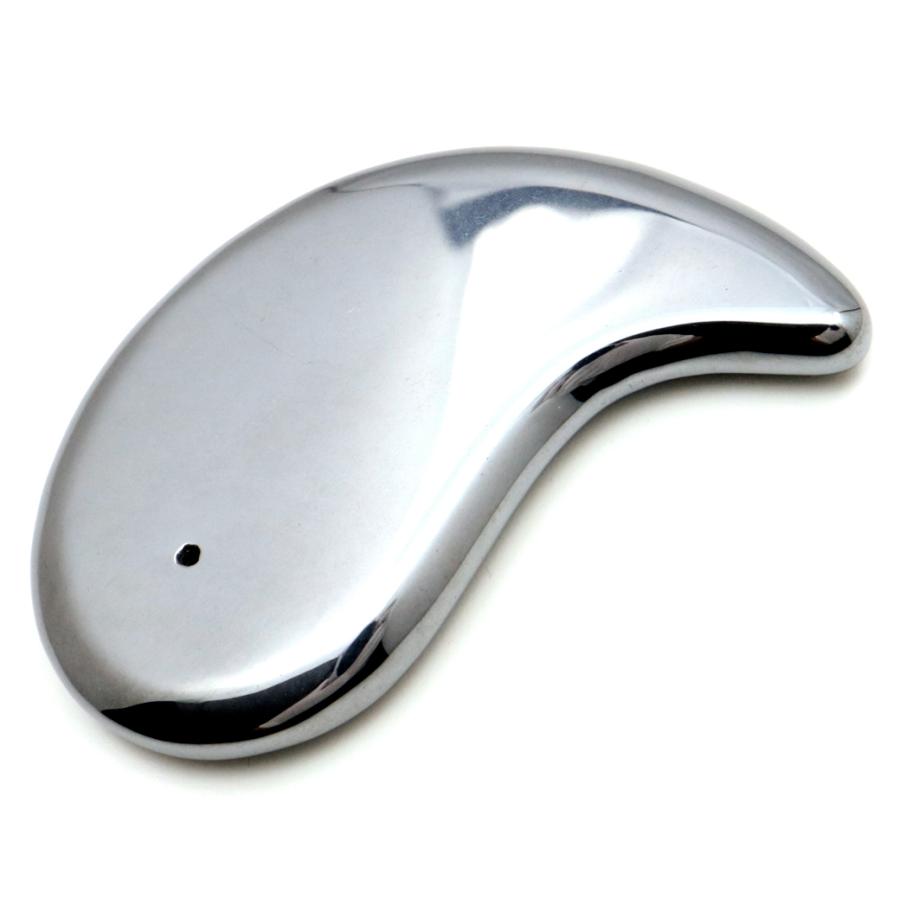 GOLD STONE テラヘルツ鉱石 本物 かっさプレート 勾玉type サイズ大